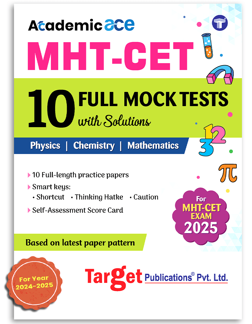 MHT CET PCM 10 Full Mock Tests with Solutions Book for 2025 Exam