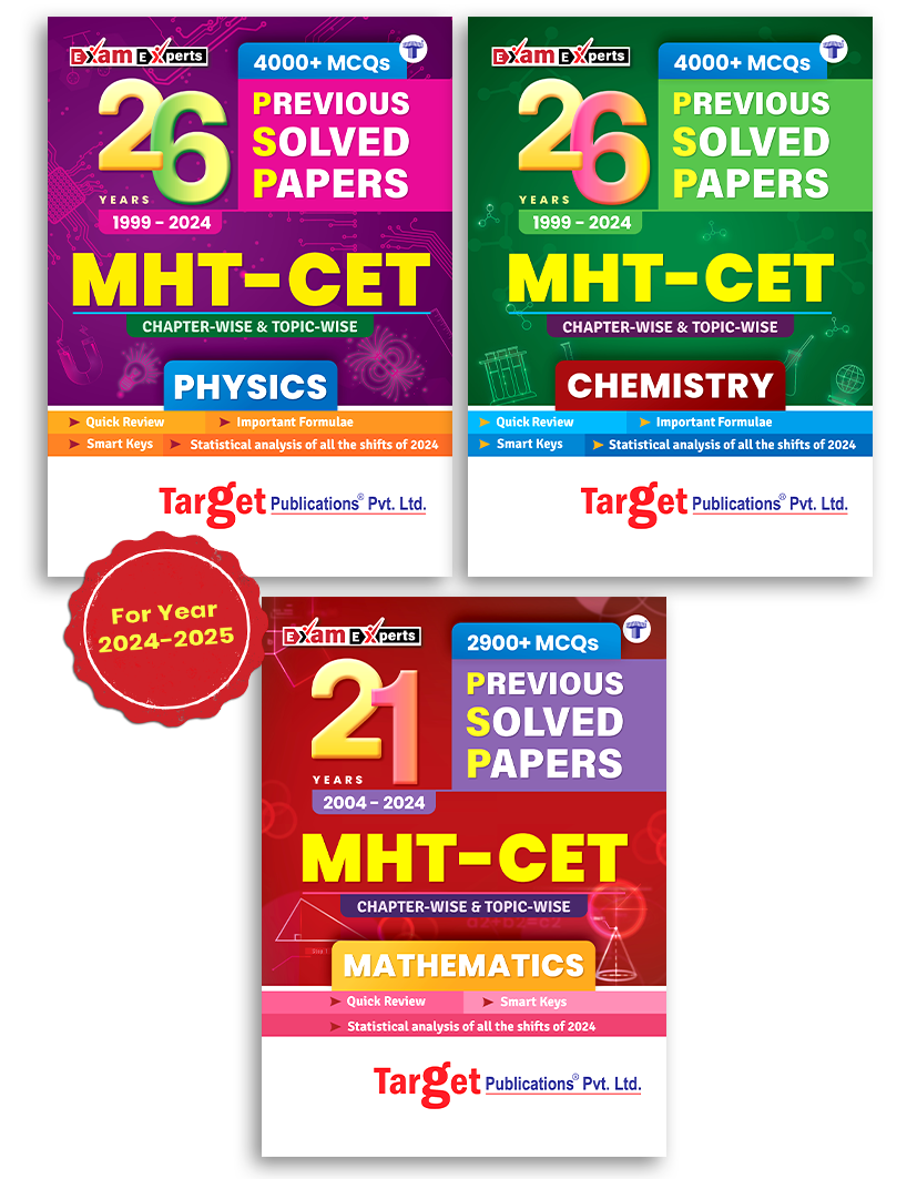 MHTCET PCM (Physics, Chemistry & Mathematics) Previous Solved Papers