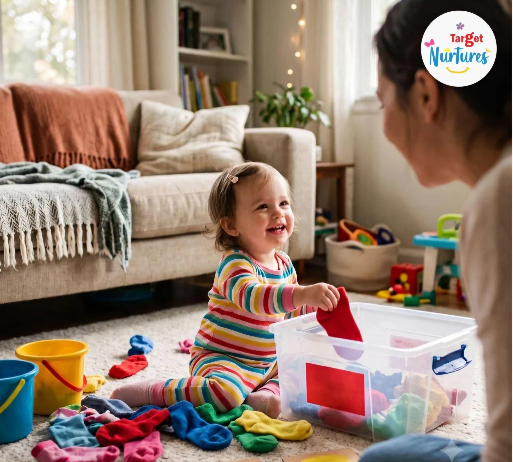 Everyday Moments to Teach Colours and Shapes to Toddlers