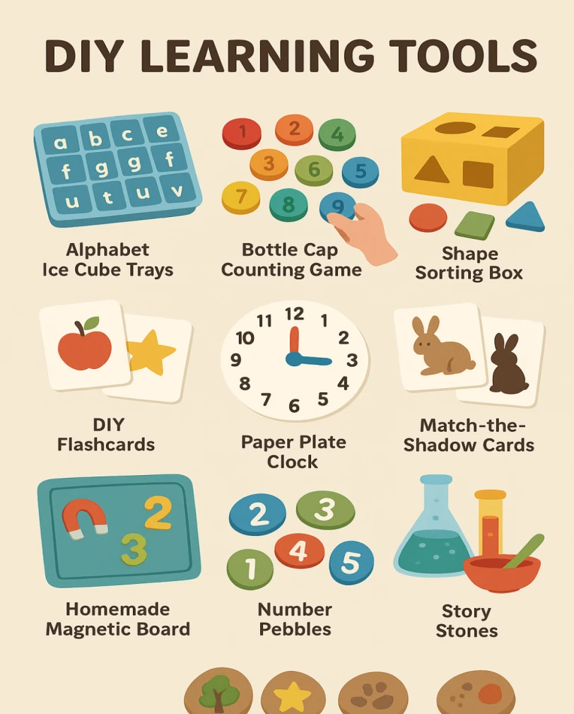 Creative DIY learning tools for kids parents can make at home