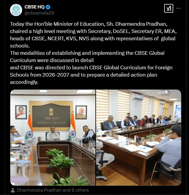 CBSE launch its Global Curriculum for international students