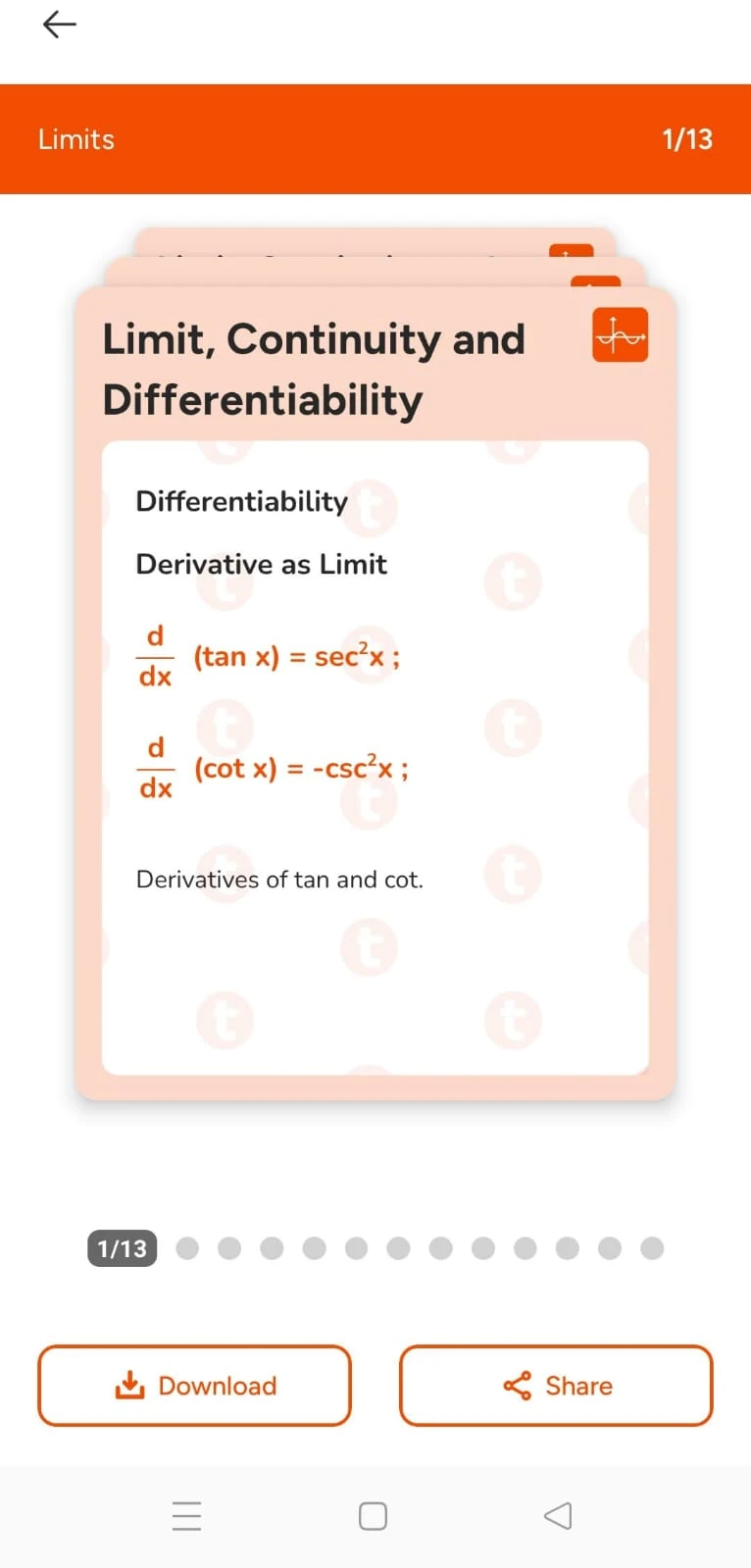 Tayari learning app showing flashcards for JEE, NEET, MHT CET, and engineering entrance prep