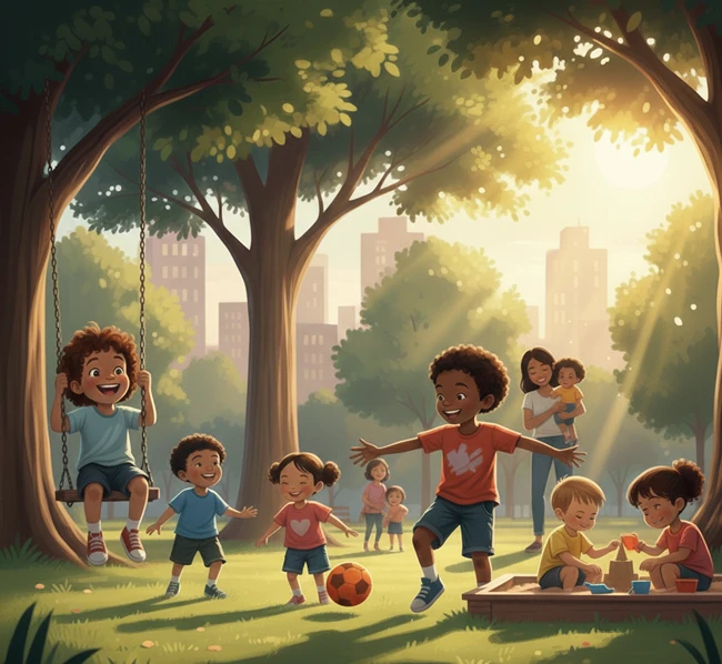 outdoor play supporting healthy eyesight in kids