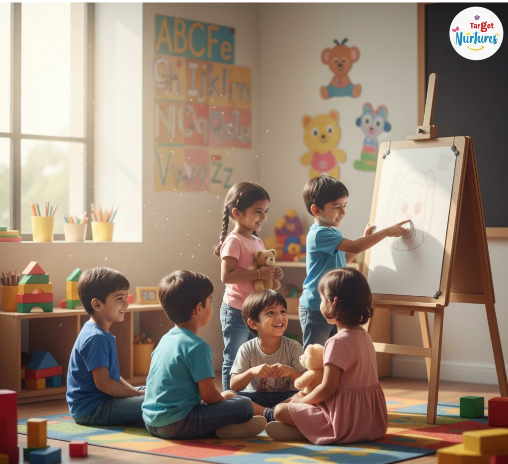 Children building friendships through play and interaction