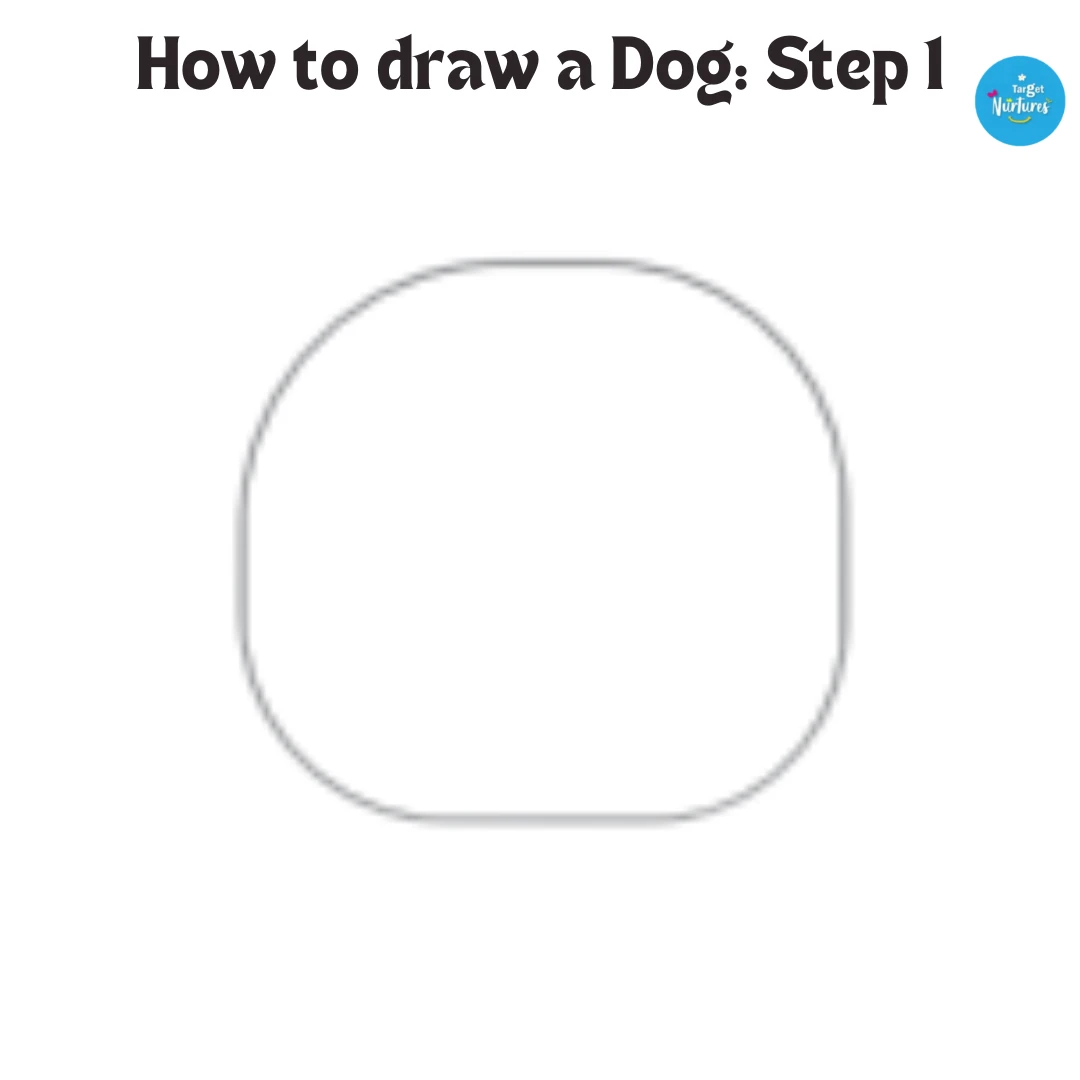 How To Draw A Dog Step 1