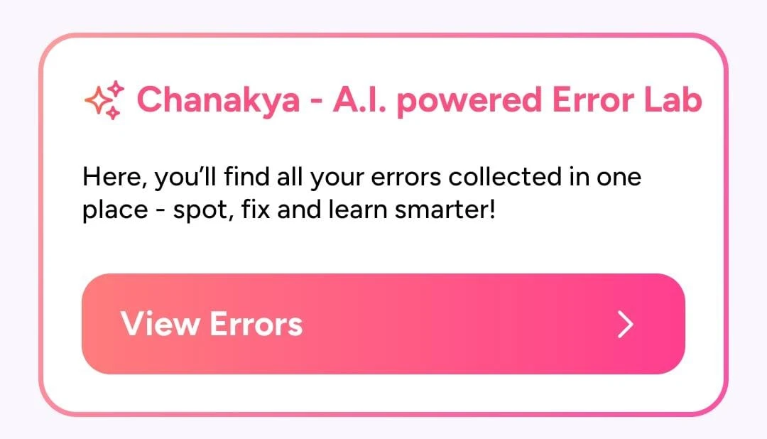 Tayari app Chanakya AI error lab analyzing mistakes and helping students improve exam performance for NEET, JEE and MHT CET