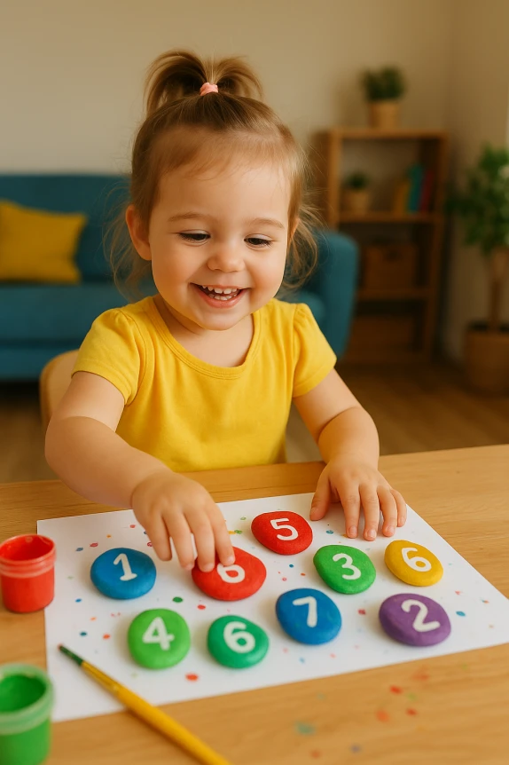 Kid using creative DIY Learning Tools Made at Home