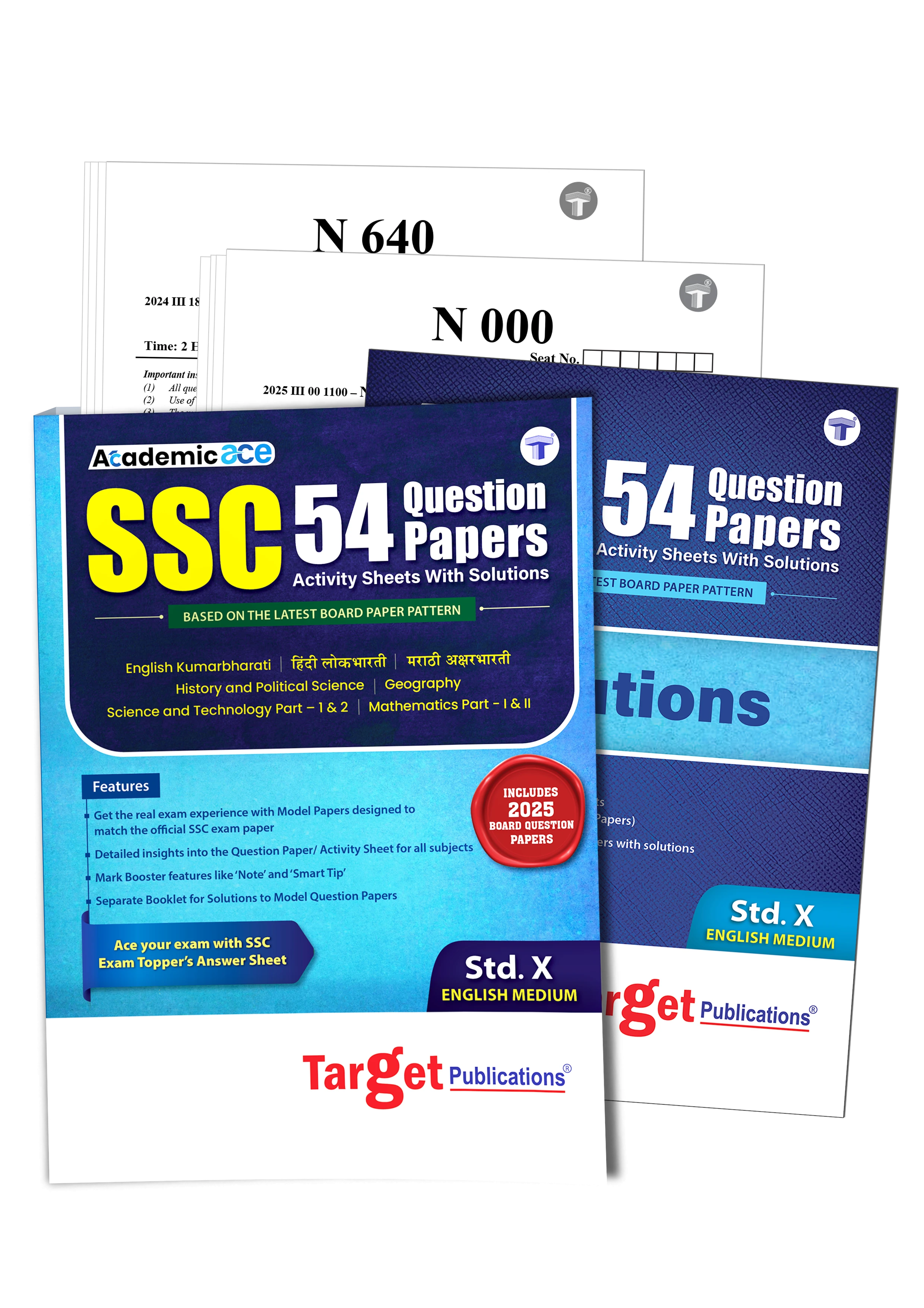 SSC 54 Question Papers & Activity Sheets with Solutions