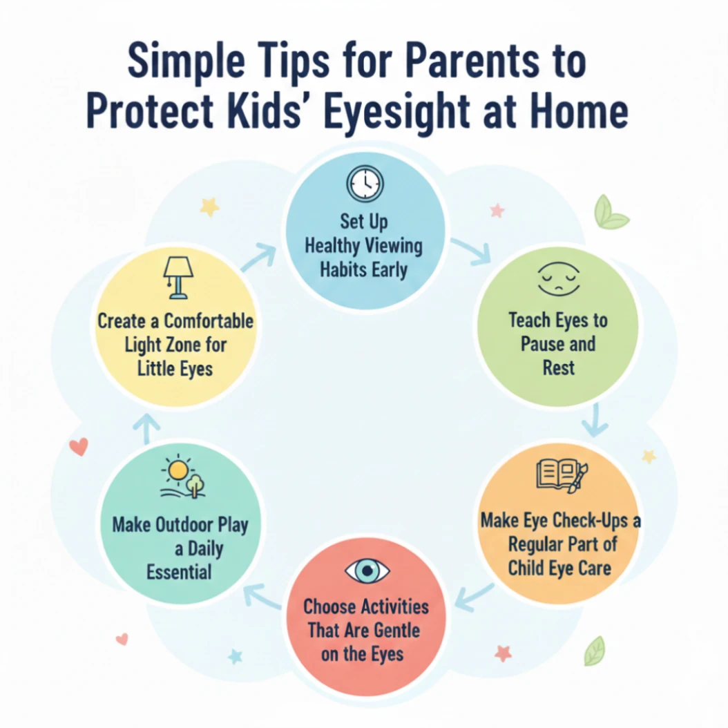 eye-friendly activities at home to protect kids' eyesight