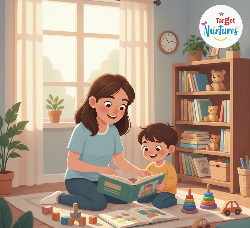 Parent and child engaging in meaningful play at home to support early childhood learning